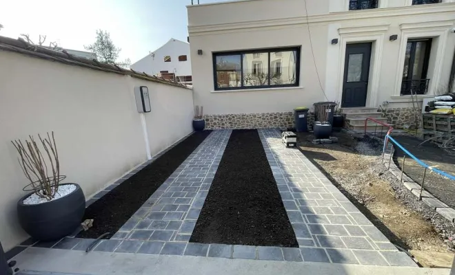 Conception et réalisation d’un jardin complet pour une maison à La Garenne-Colombes, Saint-Quentin, Avenir Vert