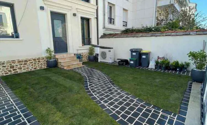 Conception et réalisation d’un jardin complet pour une maison à La Garenne-Colombes, Saint-Quentin, Avenir Vert