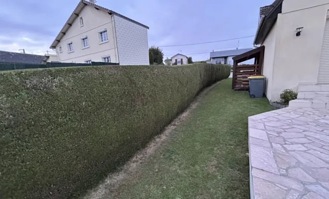 Taille de haie d'un jardin d'une maison à Remaucourt, Saint-Quentin, Avenir Vert