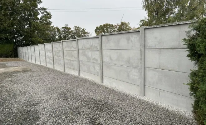 Dessouchage d'une haie avec pose d'une clôture en béton en plaque lisse à Grugies, Saint-Quentin, Avenir Vert